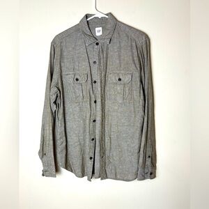 GAP Gray Button-Up Shirt